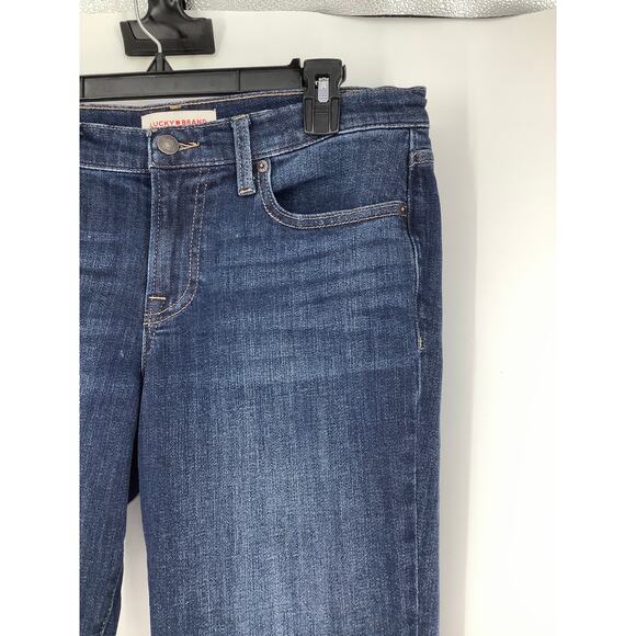 Lucky Brand Women's 8/29 Blue Dark Wash Sweet Bootcut Mid Rise Denim Jeans C5-4 - Picture 5 of 10